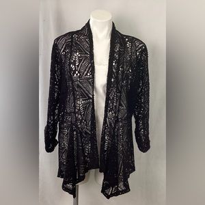 Style & Co. Lace open front cover up